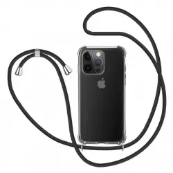 Icoveri Funda con Cordón Negro Para IPhone 14 Pro