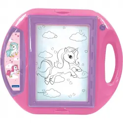 Lexibook Unicornio Proyector de Dibujos con Plantillas y Sellos