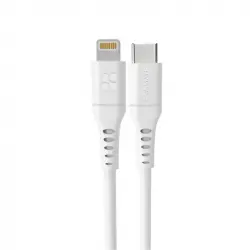 Promate Powerlink-200 Cable Antienrededos USB-C A Lightning 2m Blanco