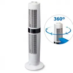 Ventilador De Torre Clean Air Optima Ca-406w - Giro 360o - Mando A Distancia