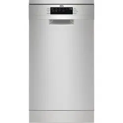 AEG - Lavavajillas 10 Servicios, Bandeja Cubiertos, 45 Cm - FFB73527ZM