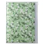 Agenda anual 2024 Mark's A5 Flores semana vista vertical verde