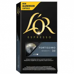Cápsulas monodosis - L'Or Fortissimo 10, 10 cápsulas, Para Máquinas Nespresso