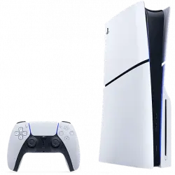 Consola - Sony PlayStation 5 Slim Standard, 1 TB SSD, 4K, mando, Chasis D, Blanco