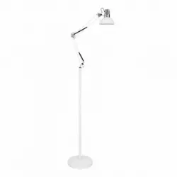 Fabrilamp Flexo De Pie Articulable Rutilo 1xe27 Blanco Cromo