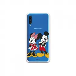Funda Oficial de Disney Mickey y Minnie Posando Clásicos Disney para Samsung Galaxy A50