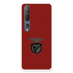 Funda Para Xiaomi Mi 10 Del Escudo Fondo Granate - Licencia Oficial Benfica