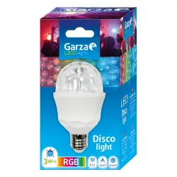 Garza Disco Light Bombilla LED 3W E27 RGB