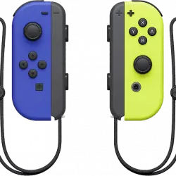 Mando - Joy-Con Set, Nintendo Switch, Izquierda y Derecha, Vibración HD, Azul Amarillo Neón
