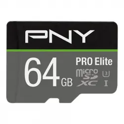 PNY Pro Elite microSDXC 64GB UHS-I U3 Clase 10
