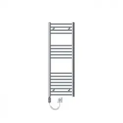 Radiador De Baño Eléctrico Con Resistencia 900w 400x1200 Mm Cromado