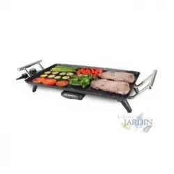 Tabla De Asado Cerámica Orbegozo. Termostato Regulable. Superficie Asados 275x490 Mm. Antiadherente. Potencia 2.400 W.