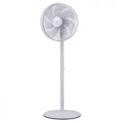 Ventilador De Pie Con Base Circular, Diseño Minimalista, Tamaño De Rejilla: 14"