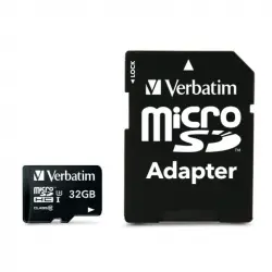 Verbatim Pro Tarjeta de Memoria MicroSDHC 32 GB UHS Clase 10 con Adaptador