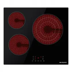 Aspes - Placa vitrocerámica Aspes con 3 zonas de cocción - AV3600.