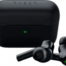 Auriculares True Wireless - Razer Hammerhead Wireless, Cancelación activa de ruido (ANC), 32.5 h, Negro