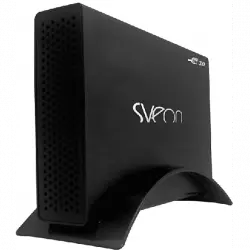 Caja disco duro - Sveon STG310, Externa, Conexión universal USB 3.0, Para 3,5", Aluminio, Negro
