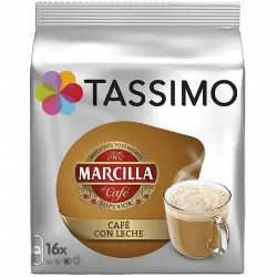 Cápsulas monodosis - Tassimo Marcilla Café con Leche, 16 cápsulas