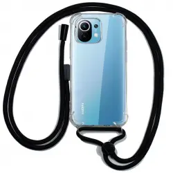 Cool Funda Transparente con Cordón Liso para Xiaomi Mi 11