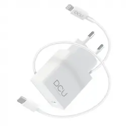 DCU Tecnologic Cargador 18W + Cable USB-C a MFI Apple