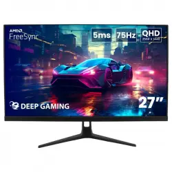 Deep Gaming Monitor 27" LED IPS QHD 75Hz FreeSync