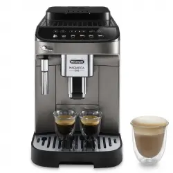 DeLonghi Magnifica Evo Cafetera Superautomática con Molinillo 15 Bares Titanio/Negro