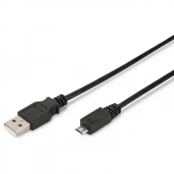 Ewent Cable USB 2.0 a MicroUSB Macho/Macho 1.8m Negro