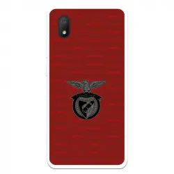 Funda Para Alcatel 1b 2020 Del Escudo Fondo Granate - Licencia Oficial Benfica