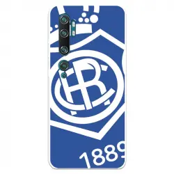 Funda Para Xiaomi Mi Note 10 Del Recre Escudo Fondo Azul - Licencia Oficial Real Club Recreativo De Huelva