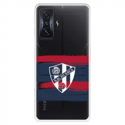 Funda Para Xiaomi Poco F4 Gt Del Sd Huesca Rayas Transparente - Licencia Oficial Sd Huesca