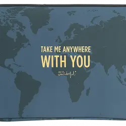 Funda portátil - Mr. Wonderful Take Me Anywhere With You, Para Portátil de 16", Neopreno, Multicolor