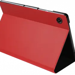 Funda tablet - Silver HT Samsung A9+, Para 11", Poliuretano y Microfibra, Antideslizante, Rojo