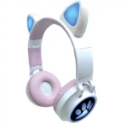 Lexibook Auriculares Infantiles Bluetooth LED con Orejas de Gato