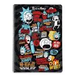 Libreta A4 Rick y Morty tapa dura pautada