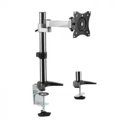 Logilink Bp0075 Soporte De Mesa Para Pantalla Plana 68,6 Cm (27") Abrazadera/atornillado Negro, Acero Inoxidable