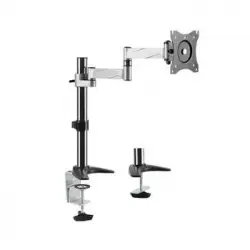 Logilink Bp0076 Soporte De Mesa Para Pantalla Plana 68,6 Cm (27") Abrazadera/atornillado Negro, Acero Inoxidable