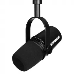 Shure MV7 Micrófono Dinámico para Podcast XLR/USB Negro