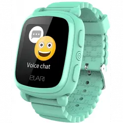 Smartwatch infantil - Elari KidPhone 2, Para niños, 1.4", GPS, Bluetooth, IP54, Botón SOS, Verde