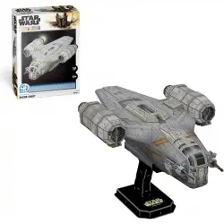 Star Wars Puzzle 3d - Razor Crest, Maquetas Para Construir Adultos Y Niños, 140 Piezas,