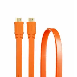 3Go CHDMIO Cable Plano HDMI a HDMI Macho/Macho 1.8m Naranja