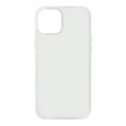 Avizar Funda Silicona Semirrígida con Acabado Tacto Suave Blanco para iPhone 13 Mini