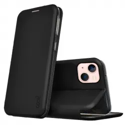 Cool Funda Flip Cover Elegance Negro para iPhone 13