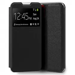Cool Funda Flip Cover Liso Negro para Samsung A035 Galaxy A03