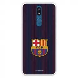 Funda Para Lg K40 Del Barcelona Rayas Blaugrana - Licencia Oficial Fc Barcelona