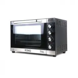 Horno Eléctrico 70l. 2200w. Convección Y Rustipollo. Acabado Premium. Incluye Rejilla, Bandeja Recogemigas. Set De Rustipollo.