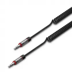 Iluv Cable de Audio Mini Jack 3.5mm Macho/Macho 1.8m Negro