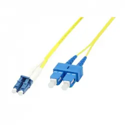 MicroConnect Cable Fibra Óptica LC-SC Monomodo Duplex OS2 20m Amarillo
