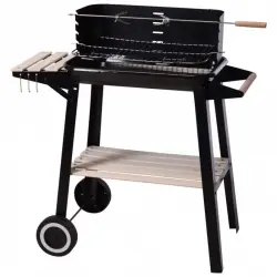 ProGarden Barbacoa de Carbón 86.5cm Negra