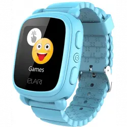 Smartwatch infantil - Elari KidPhone 2, Para niños, 1.4", GPS, Bluetooth, IP54, Botón SOS, Azul