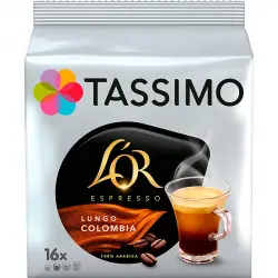 Tassimo - Bolsa De 16 Cápsulas L'OR ESPRESSO Café Lungo Colombia